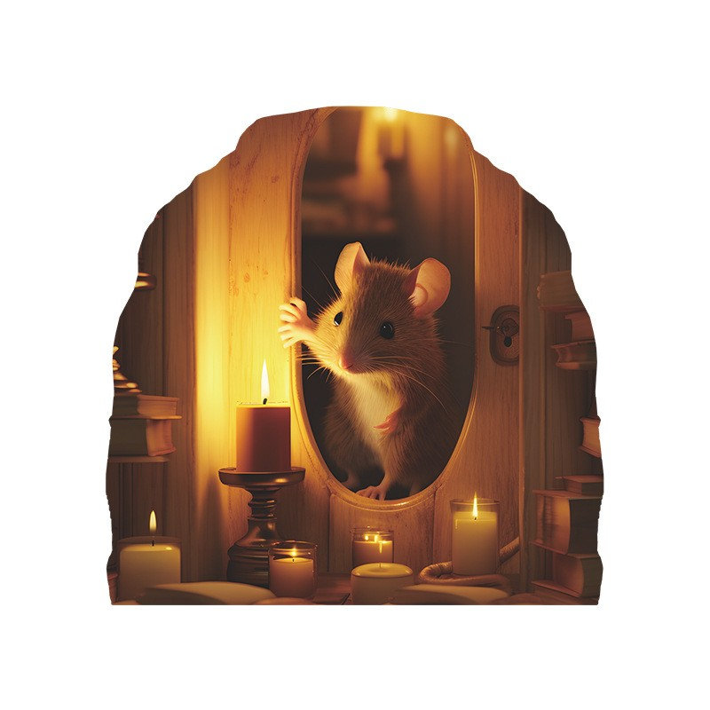 Mouse Hole 3DWall, autocollants muraux de souris, autocollants muraux faits à la main, adhésifs muraux de souris, décorations murales pour la maison