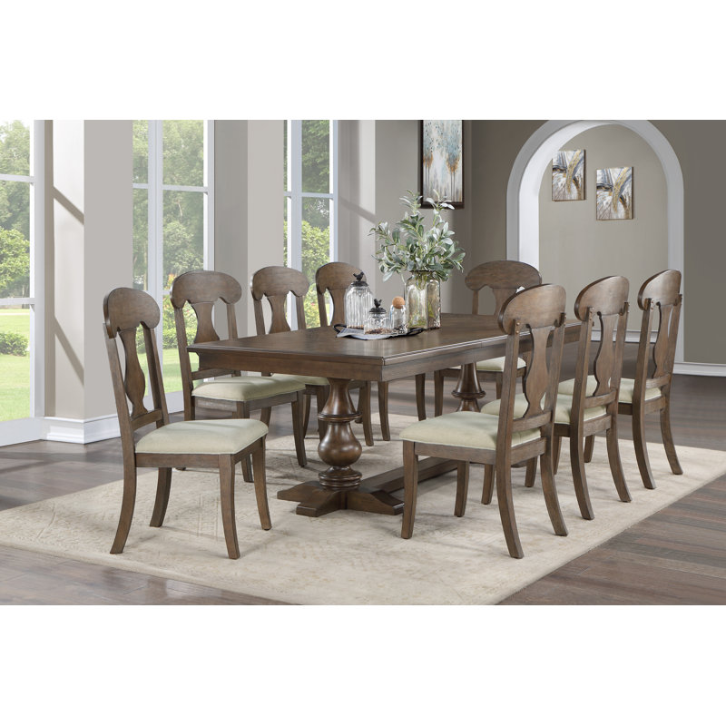 Britza 8 - Person Extendable Trestle Dining Set