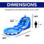 Glissade d'eau pour dauphins de 13 pi avec piscine pour enfants et adultes HeroKiddo (avec souffleur)