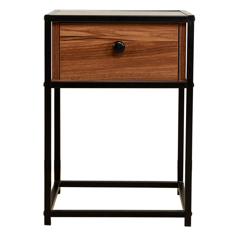 Chilmark 35cm W Metal Bedside Table