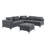 Upholstered L-Shaped Sectional Reversible-1328536299