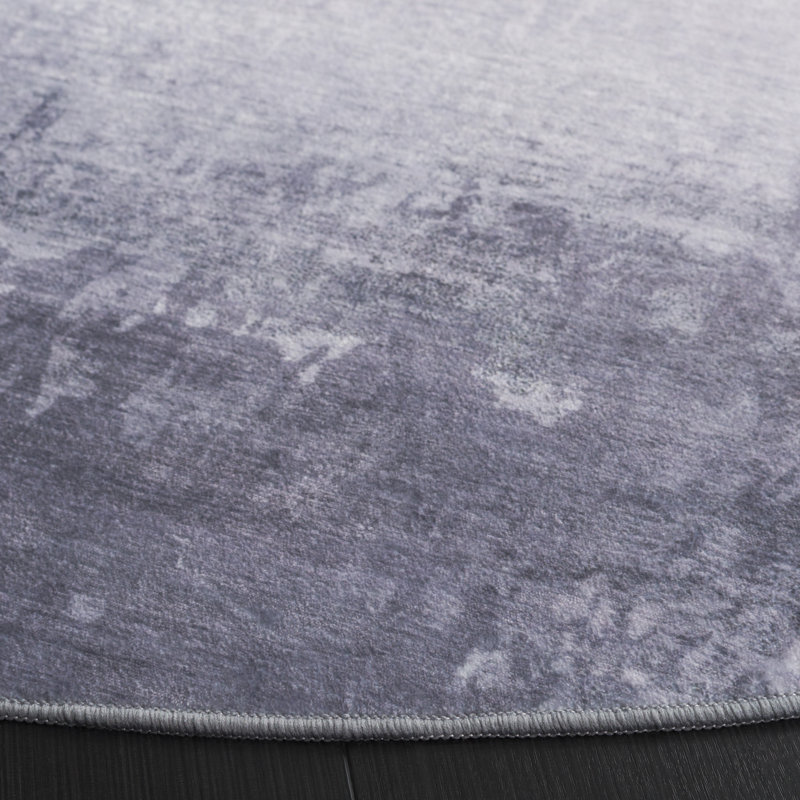 Tapis gris clair / gris Santa Monica 874, Rond 6 pi