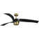 Burniece 3 - Blade LED Propeller Ceiling Fan with Remote Control and Light Kit Included