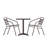 Gearard Square Aluminum Indoor-Outdoor Table Set with 2 Slat Back Chairs-92070852-92070850