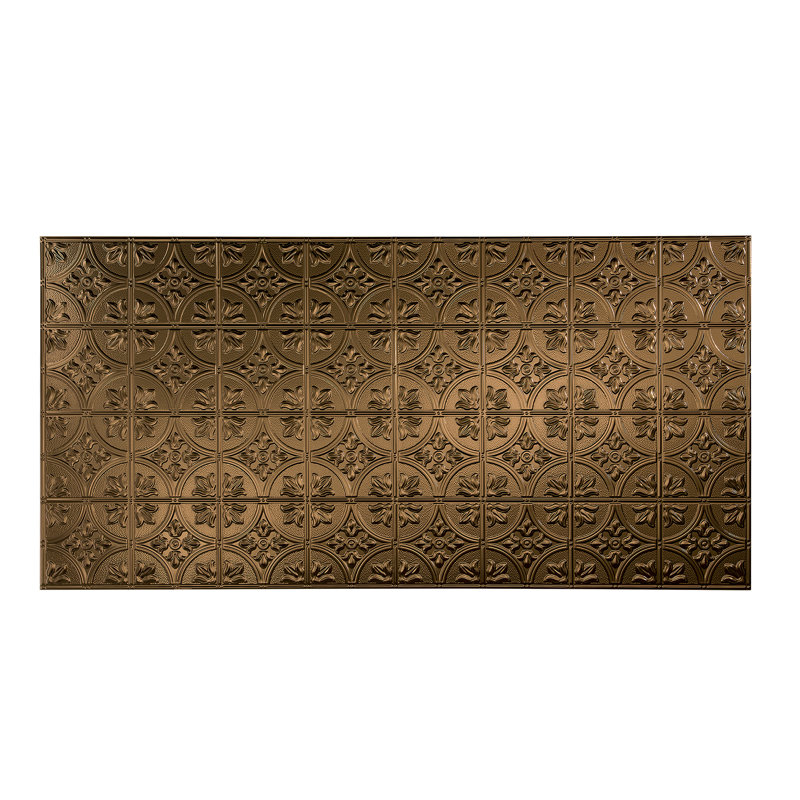 FASÄDE Traditional Style/Pattern 2 Decorative Vinyl 4'X8' Wall Panel, Oil Rubbed Bronze