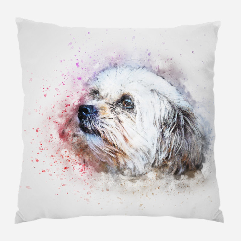 Dostie Solid Colour Reversible Throw Pillow, Microsuede, Indoor