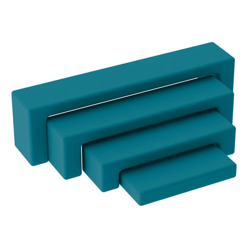 Pro Series Nesting Benches, 4-Piece Set, Teal