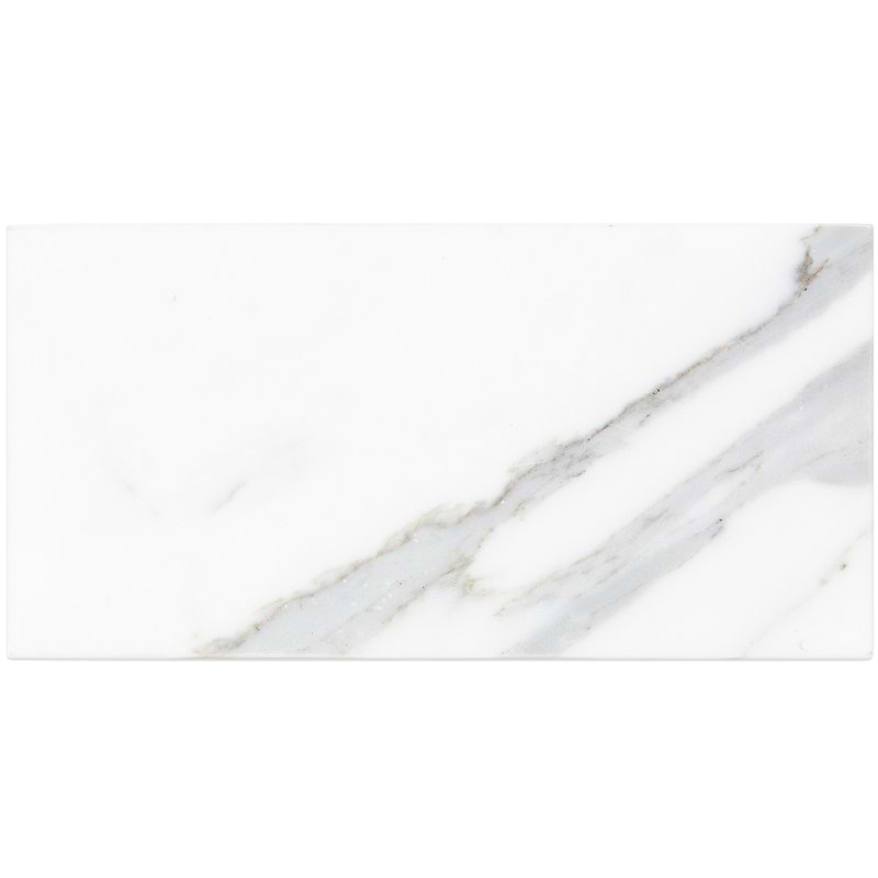 Calacatta 4x8 Polished Marble Subway Tile