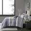 Édredon bleu marine - 7 pièces avec tissu, broderie et détails plissés-119448992-119448995