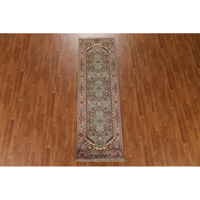 Geometric Traditional  Runner Rug 3x8