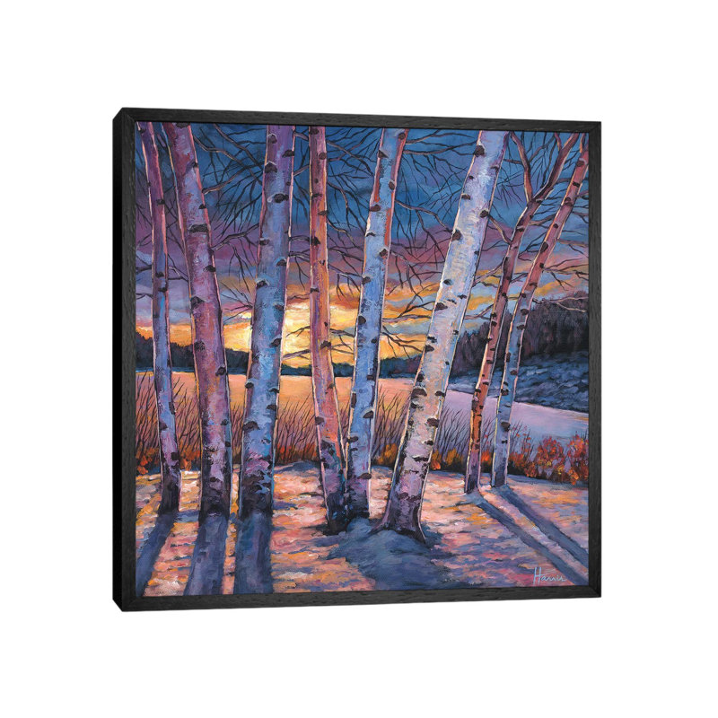 Wish You Were Here by Johnathan Harris - Painting on Canvas, 45.72 cm H x 45.72 cm W, Black Framed