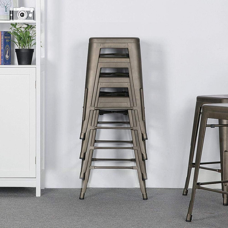 Tabouret, Tabouret de comptoir (assise de 26 po de hauteur), Gris foncé