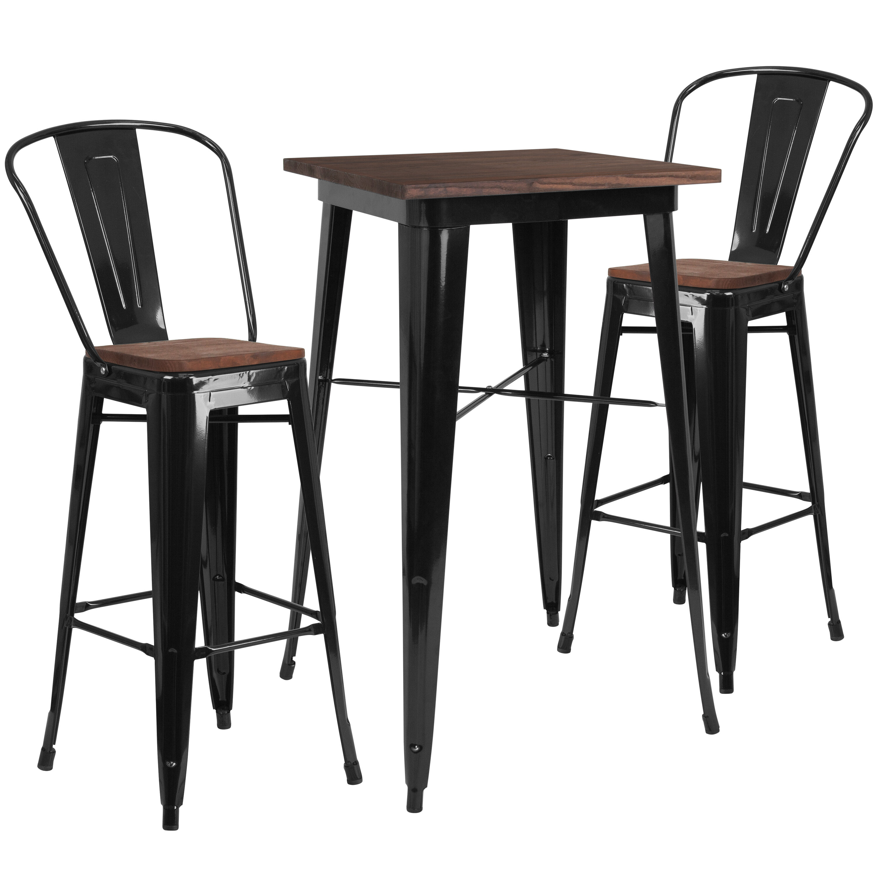 Williston Forge Preble 3 - Piece Solid Wood Top Dining Set & Reviews ...