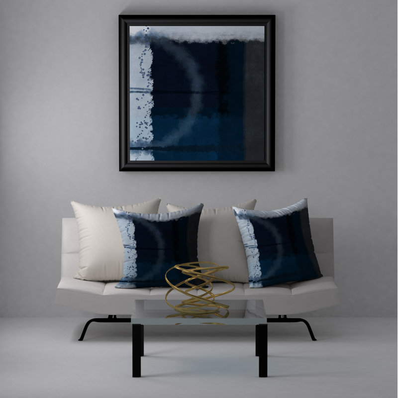 Housse de coussin décorative carrée à la mode et insert, H 18 po x l 18 po