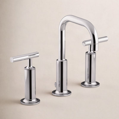 Purist Widespread Faucet with Drain Assembly