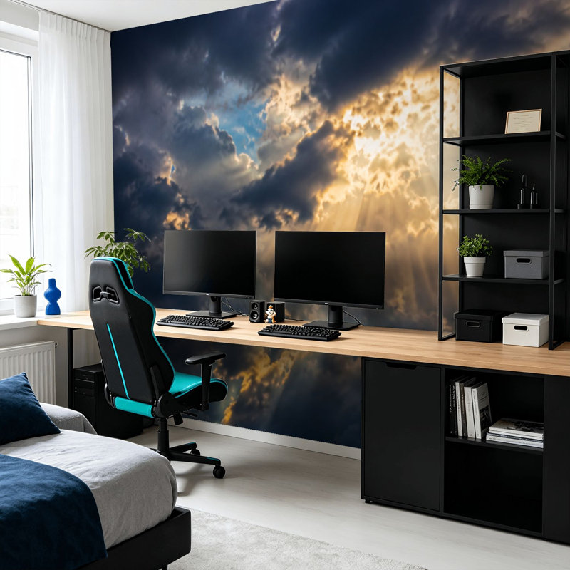 Adhésif mural amovible auto-adhésif et amovible, L 99,6 po x l 144 po