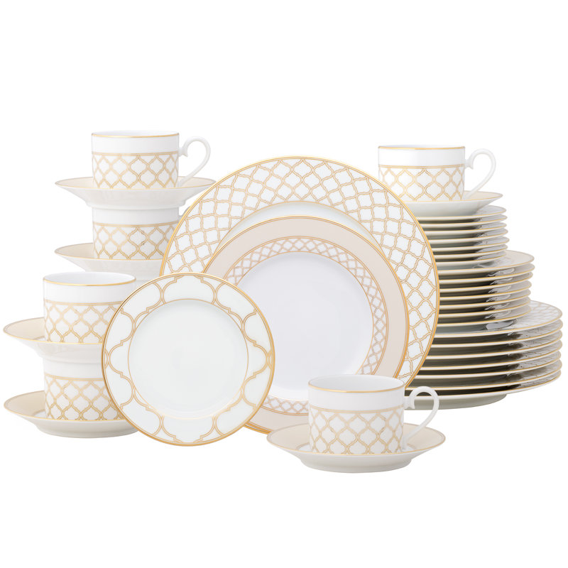 Service de table 40 pièces pour 8 personnes Noritake Eernal Palace Gold