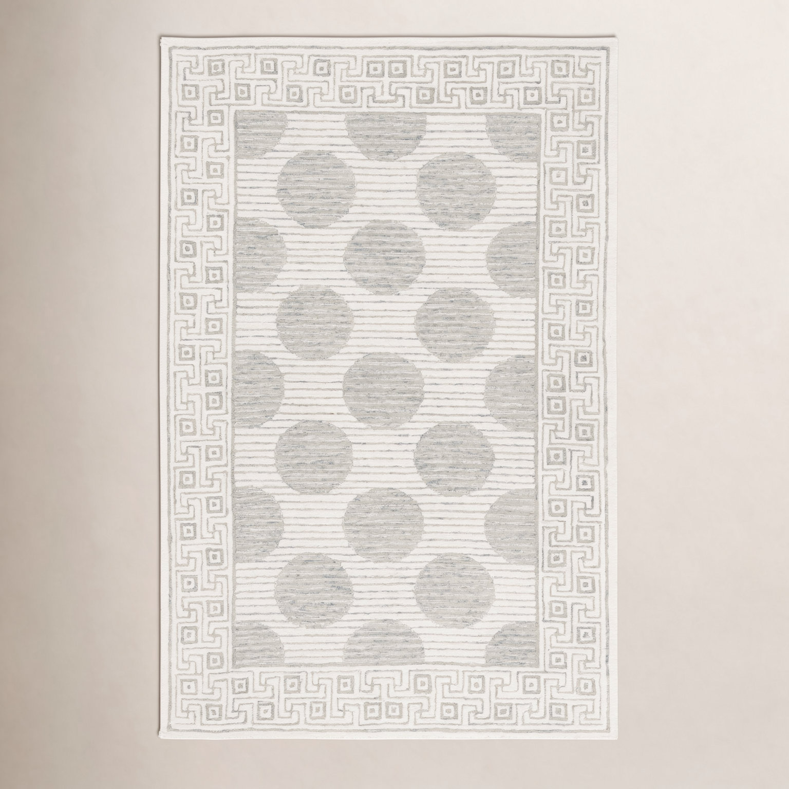 Hand-Tufted Geometric Wool Rug, Rectangle 8' x 10'
