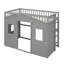Lit mezzanine simple avec échelle-697368164-697368165
