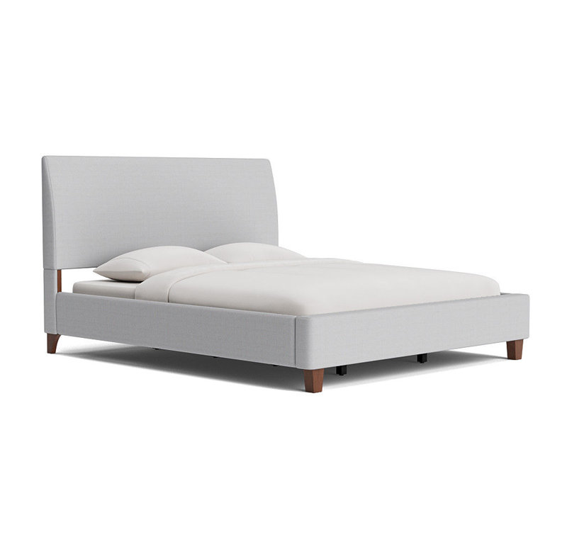 Grand lit tapissier UPSable, Grand lit, Gris foncé