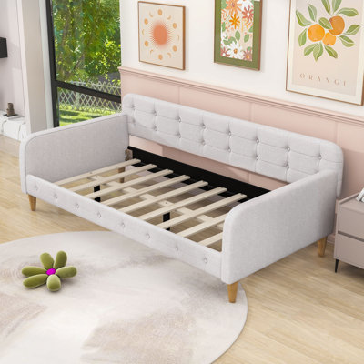 Upholstered Daybed with Button-Tufted Design by Lark Manor