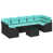 Coussin bleu / cadre noir est en rupture de stock