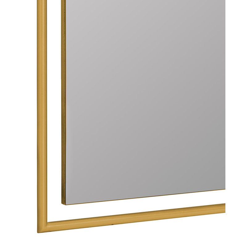Sebastian Mantle Collection Novelty Metal Mirror, Gold