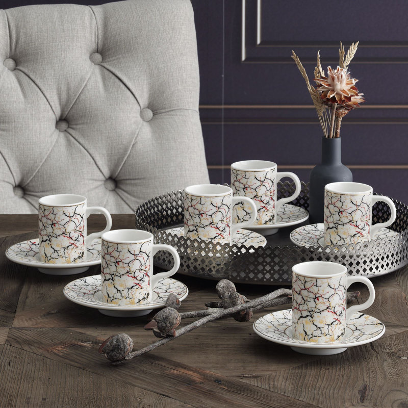 Tasse à café et soucoupe Rhea