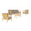 Daniele 5 - Person Outdoor Seating Group with Cushions