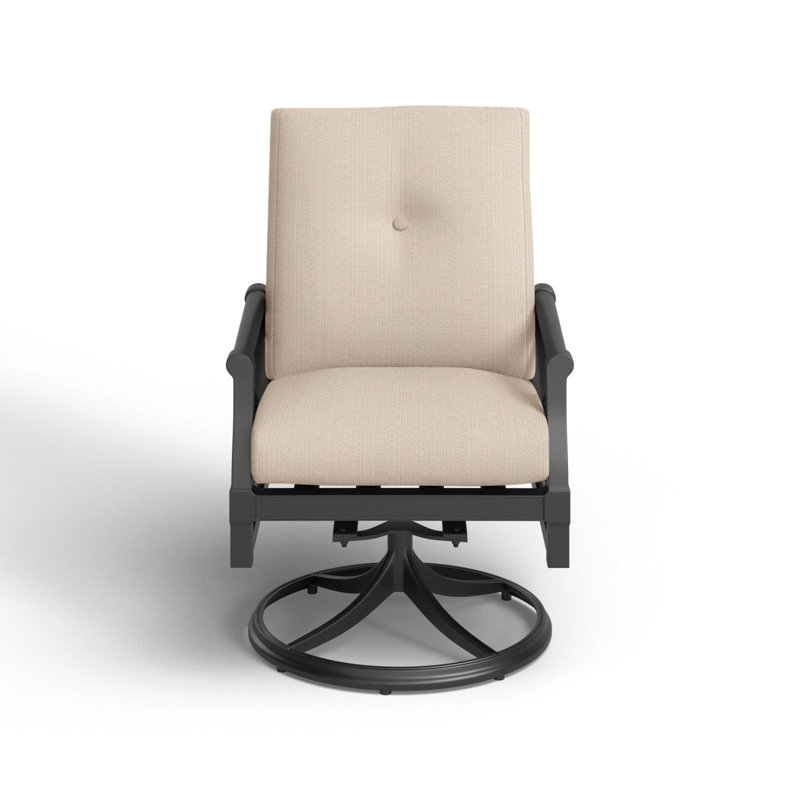Andover Outdoor Rocker Chair, Denver Scarlett Sunbrella®, Pewter