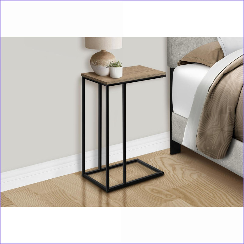 Table basse Modern Modern en stratifié brun, Tanné
