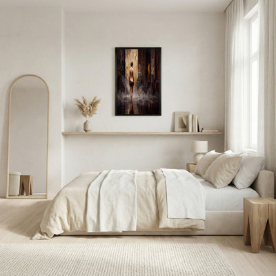 Art mural sur toile, "Femme par derrière"