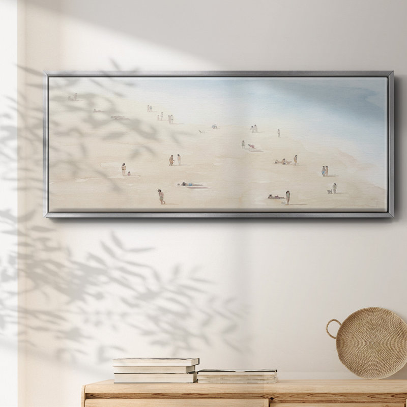Beach Goers III - toile encadrée, H 24 po x l 60 po