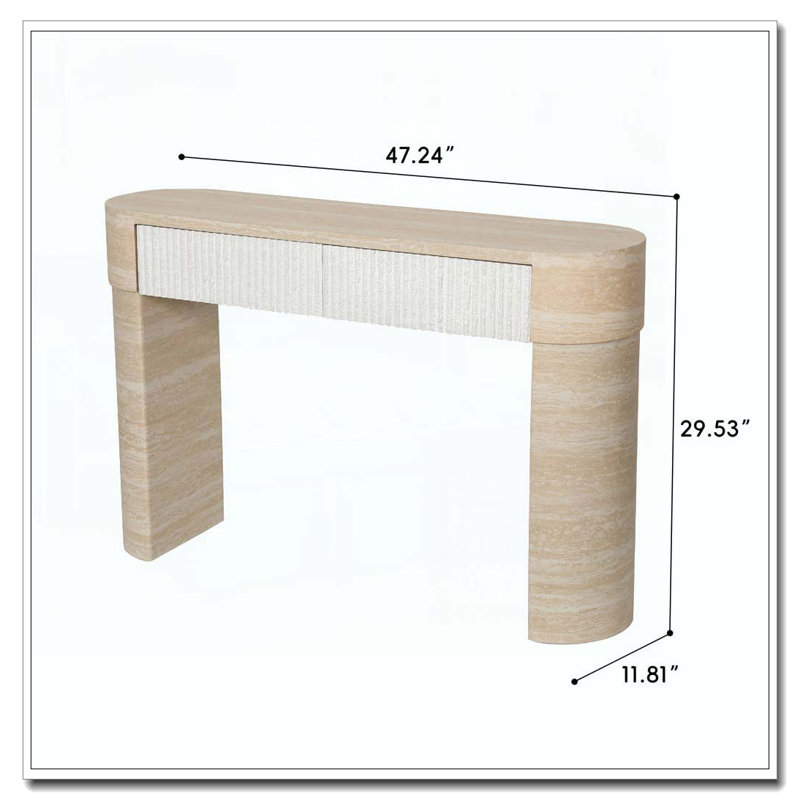Console, canapé, beige brun 1
