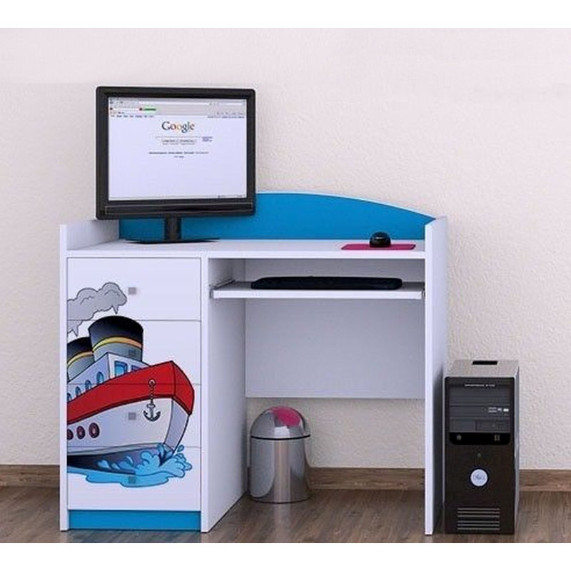 Hiro 100cm Computer Desk, Blue