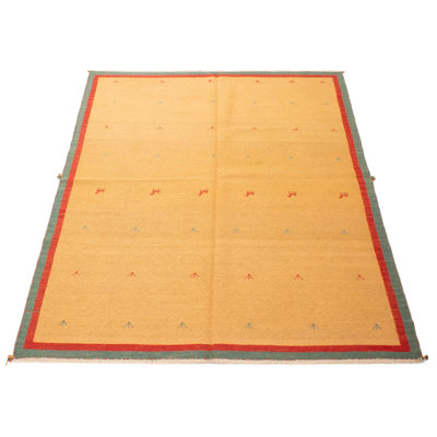 Kashkuli Orange Tapestry Kilim 5'5" x 7'5"
