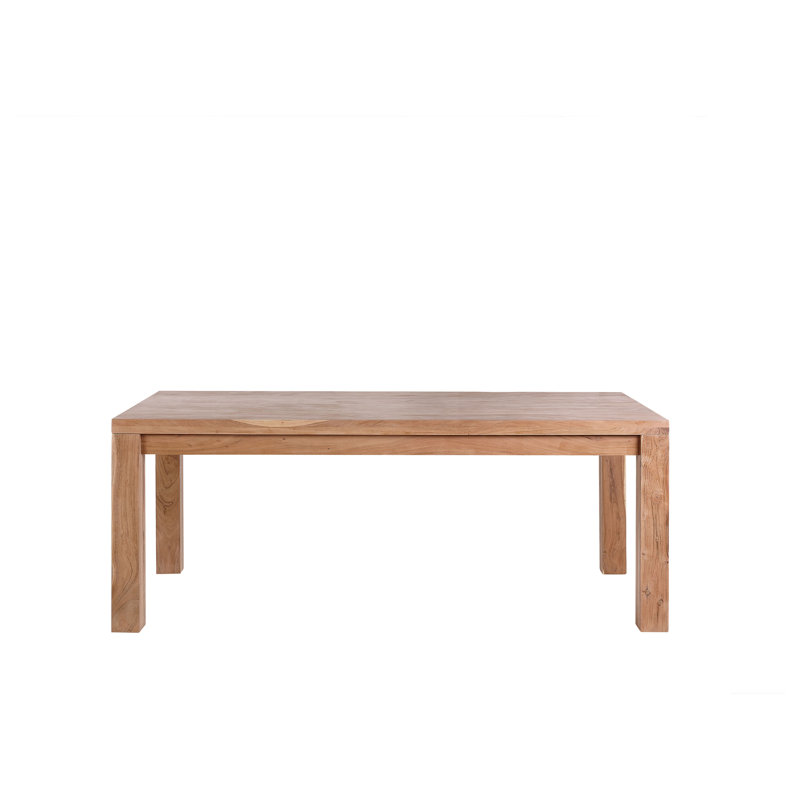 Wafrt Acacia Solid Wood Dining Table, H78 x L180 x W 90cm