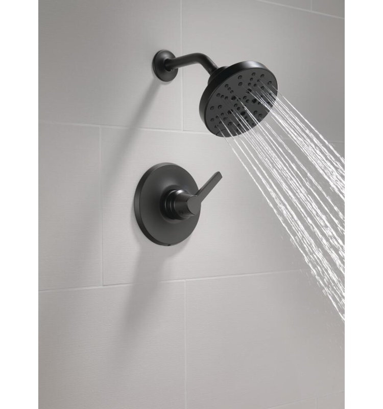 Robinet de douche Galeon, Noir mat