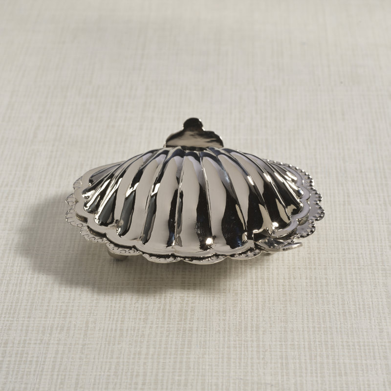 Bol avec couvercle Cap Ferrat Fan Shell, Nickel