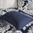7 Piece Cotton Printed Comforter - Indigo King Size Intricate & Decorative Pillows With Backing Eye-catching-116011909