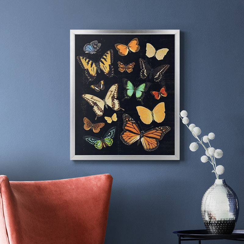 Toile encadrée de qualité supérieure Colliguré Flutter III - prêt à être accroché, Argent, H 24 po x l 20 po