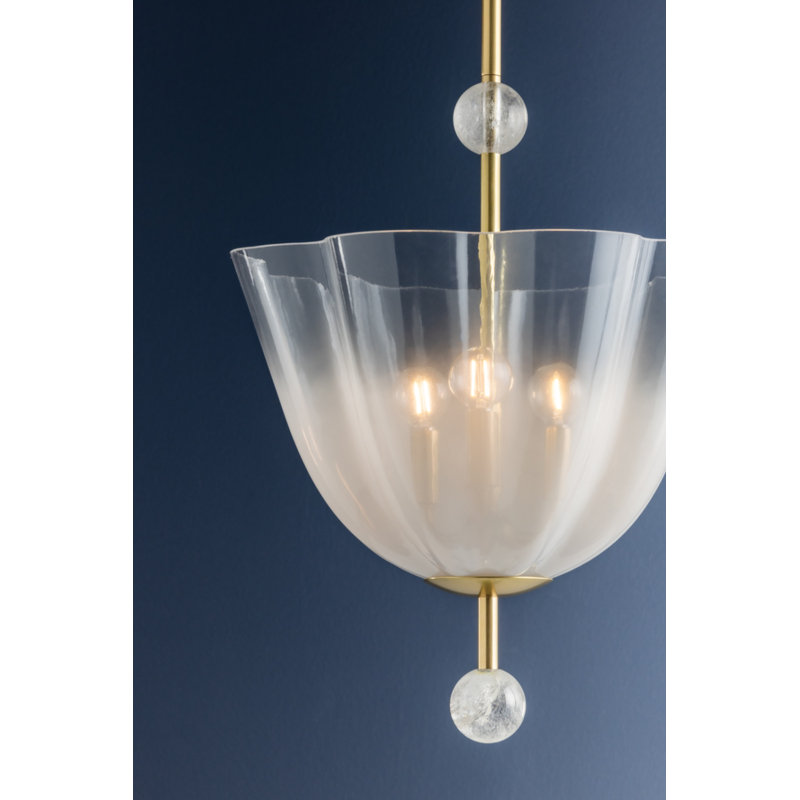 Cambria Heights Lantern in Aged Brass