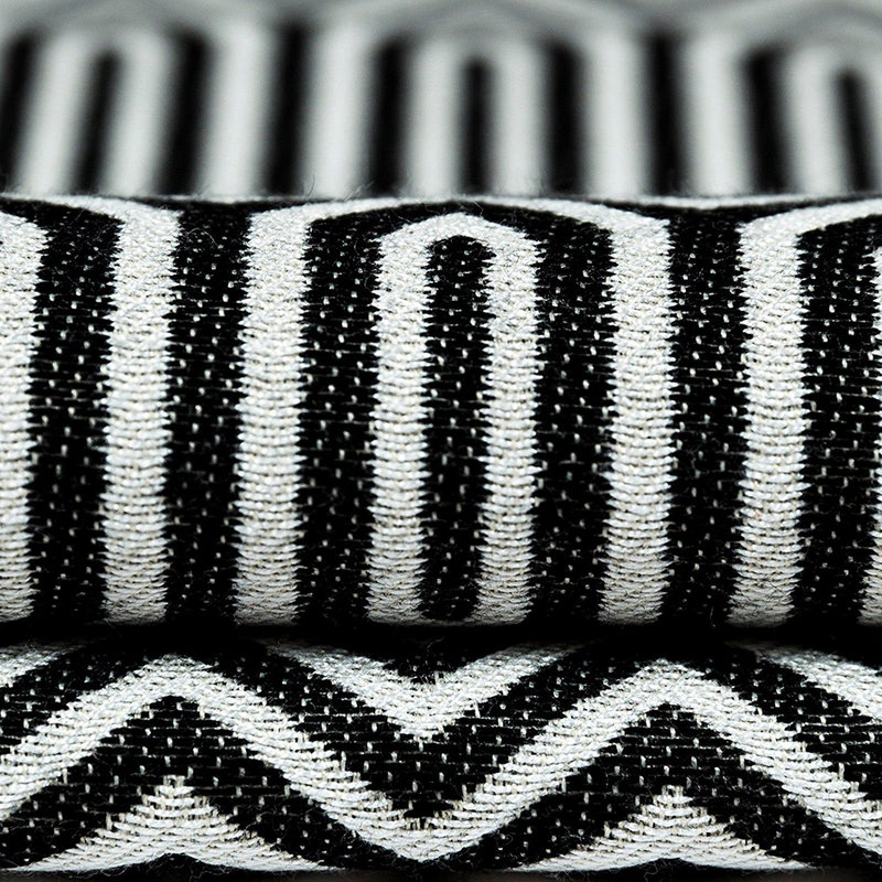 Cynthia Geometric Square Cushion Cover, 60 x 60 cm, Black