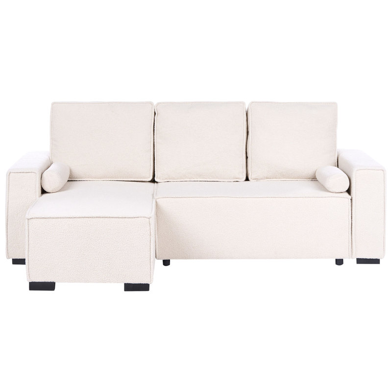 3 Seater Boucle Sofa Bed, Left Hand Facing