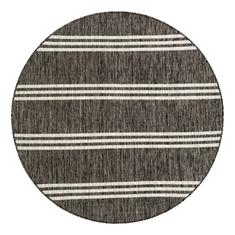 Tapis intérieur / extérieur Jill Zarin Anguilla, Rond 5 pi 3 po