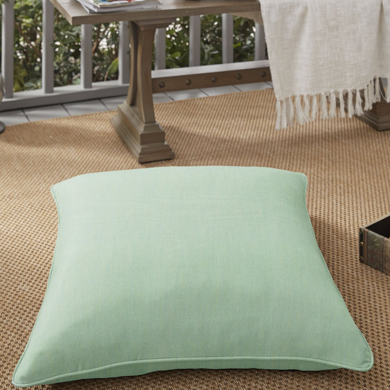 Housse et insert de coussin extérieur carré , Vert de mer