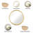 Modern Glam Round Circle Wall Mirror-93457035