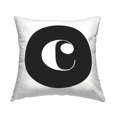 Coussin décoratif noir