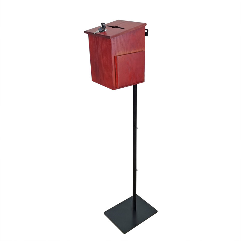 FixtureDisplaysMD Donation Box Floor Support, Brun