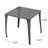 Kavanaugh Square Metal Outdoor Side Table , 18.25'' in. W 18.25'' in. D